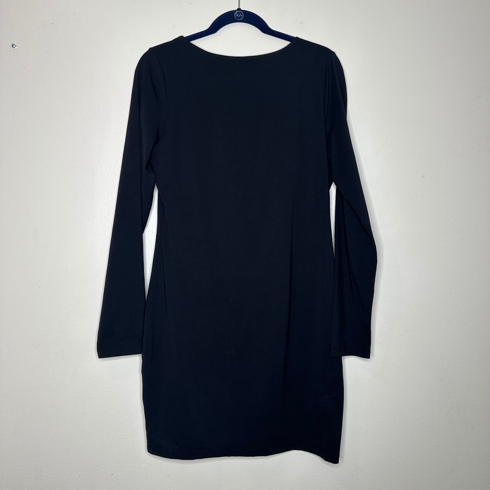 superdown Emmy Deep V-Neck Black Dress Long Sleeve Mini size XL - Picture 7 of 7
